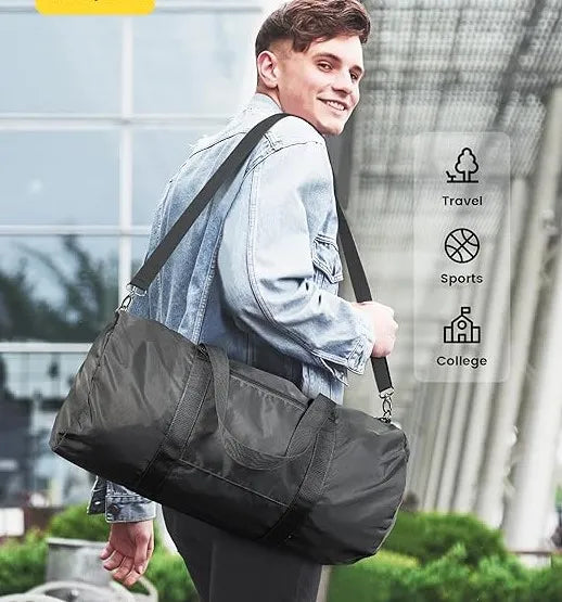 Duffel Bag - All In One Sports Gym And Travel Weekenders Hanging Shoulder Bag | Large Space Lightweight Strong Water Resistant Bag