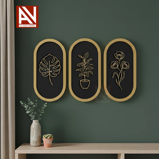 Al Noor Traders Boho Wooden Wall Decoration Item | Boho Decor | Wall Art Frame | Wooden Wall Art